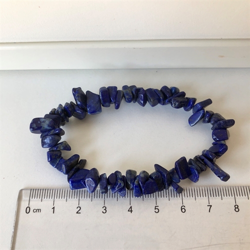 Lapis Lazuli Armbånd Chips med elastik.
